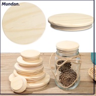 MUNDAN Mason Jar Lid Wooden Bottle Sealing Caps Compatible Canning Storage