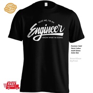 （24H）Trust Me Im An Engineer Funny Tshirt Cotton