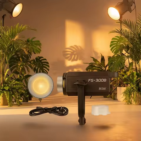 Nanlite FS-300B FS-300C 300W 2700K-7500K Professional Video Light COB LED Highlight Monolight for Fi