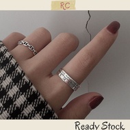 RC33 S925 silver rings Korean style