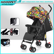 【CiKK】O7IL HOOOPET Baby Stroller Foldable Cabin Stroller Baby Light Folding Shock Absorption Baby Stroller Umbrella Driver