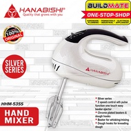 BUILDMATE Hanabishi Multi-functional Handmixer Electric Mixer Hand Mixer 3S Silver Series HHM-53SS •