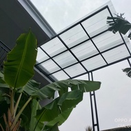 kanopi minimalis atap spandek transparan