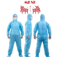 Ready Stock Baju PPE Isolation Suit Coverall Jump Suit PP Non Woven Shoe Cover Disposable protective
