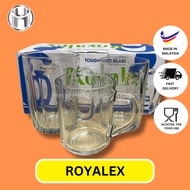 ROYALEX MUG / TEMPERED MUG / TOUGHENED GLASS / TRANSPARENT MUG - 8.5oz, 9.5oz, 13oz