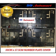 ( 33CM x 17.5CM ) AUDI VOLKSWAGEN BMW HYUNDAI Car number Plate License Frame Cover with Logo