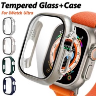 Apple WatchUltra WatchUltra2 Hard PC Smart Watch Case + Glass Film For Apple Watch Ultra 2 49mm Shockproof Watch Bumper Screen Protector