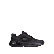 SKECHERS AIR CUSHIONING MEN'S FITNESS SHOES - BLACK