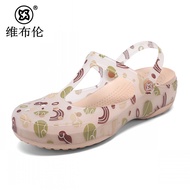 Crocs Womens Mary Jane Sandals Summer Outerwear Flip-Flops Two Pairs Of Beach Shoes 6038