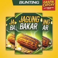 Banner Bunting Jagung Bakar Wangi Mentega Murah Cantik Pasar Malam