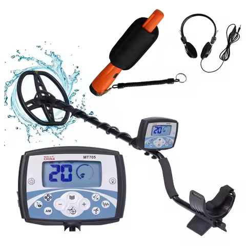 Professional Metal Detector MT705 TC-800 High Sensitivity Gold Detector Treasure With Single frequen
