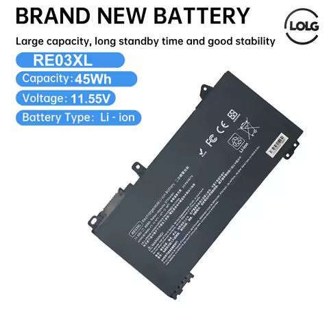 LOLG RE03XL laptop Battery For HP ProBook 430 440 445 445R 450 455R 455 G6 G7 ZHAN 66 Pro 13 14 15 G