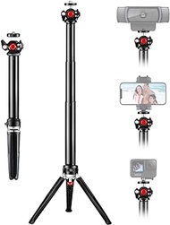 Etour Adjustable Webcam Desk Stand with 360° Ballhead, Desktop Tripod, Stretchable Stand for Lights &amp; Webcams Compatible with Logitech C925e, C922x, C930e, C922, C930, C920, C615