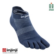 INJINJI Run Lightweight No-Show Ultra Thin Performance Running Socks - Navy