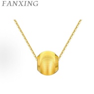 【FX】Gold 999（0.2g）24K Cat Eye Pendant Ladies' pure gold cat eye gold bead necklace