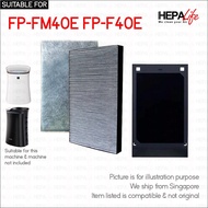 Sharp FP-FM40E FP-F40E Compatible Hepa & Carbon Filter - Hepalife