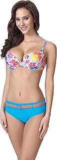 Women's Push Up Bikini F23 (Pattern 312, Cup 32D / Bottom 36), Pattern-312, 6