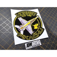 TUDM / RMAF FA-18D Hornet Pikachu Car Decal Sticker