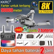 Promo 100% Imported KKRC Drone Drone Jarak Jauh 5 Km Kamera Ganda 8K H