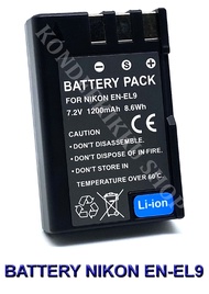 EN-EL9 \ ENEL9 \ EN-EL9a \ ENEL9a \ EN-EL9e \ ENEL9e แบตเตอรี่สำหรับกล้องนิคอน Camera Battery For Ni