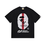 100% Cotton Summer Top Japanese Korean Men Women APEA Ape Man X GT Racing Co-Branded Printed Short-S