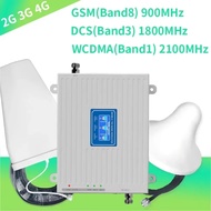 Triple frequency 900/1800/2100 mobile signal amplifier