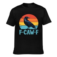 Fashion Printed F-Caw-F Blackbird Crow Casual Mens Tee