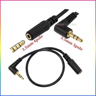 3.5mm AUX Audio Cable 4Pole to 3Pole 18cm - AV119
