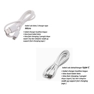 (white) Usb C & micro charger cable tecno CAMON 17 (CG6 / CG6j) - camon 17P (CG7 / CG7n) - camon 17 