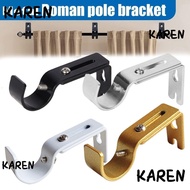 KAREN Curtain Rod Brackets, Hardware Hanger for 1 Inch Rod Curtain Rod Holder,  Adjustable Home Metal Drapery Rod Holders for Wall