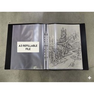 CWE A3 Refillable 3 Ring File/A3 FILE/ A3 document file