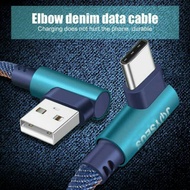 JOYSEUS Charger Cable 90 Degree Type C Type-C USB Data Cable 2.4A