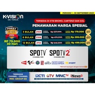 PROMO Voucher Kvision Paket SPOTV K-VISION Kvision MotoGP, Badminton.