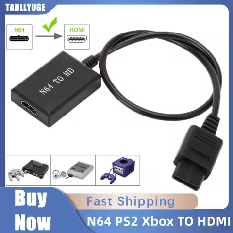 HD 1080P N64 PS2 Wii Xbox to HDMI-Compatible Cable Game Console HD TV for HDMI Cables Plug and Play 