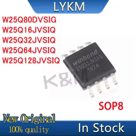 10/PCS New Original W25Q80DVSIG W25Q16JVSIQ W25Q32JVSIQ W25Q64JVSIQ W25Q128JVSIQ SOP8 FLASH SPI memo