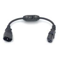 0.3M 0.5M C14-C13 Extension Power Cord IEC 320 C13 Female to C14 Male with 10A On/Off Switch Power A