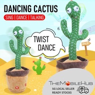 Dancing Cactus Toy Singing Dancing Talking Recording Lighting Plush Toy Cute USB Charging