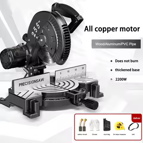 Upgrade Saw aluminum machine 10 inch high precision aluminum woodworking cutting machine 45 degree a