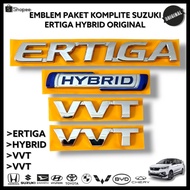 Complete Package Emblem SUZUKI ERTIGA HYBRID Chrome Ertiga Hybrid Trunk & Side Emblem/Original vvt