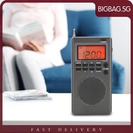 [bigbag.sg] AM FM Portable Radio Digital Radio Built-in Speaker Great Reception Alarm Clock
