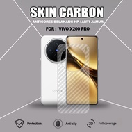 VIVO X200 PRO VIVO X100 VIVO X300 VIVO X300 PRO TRANSPARENT CARBON SKIN ANTI-SCRATCH ANTI-FUNGUS VIV