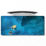 Snorlax Sunbathing in Water Mouse Pad, Gyarados Desk Mat, Gaming Keyboard Desk Pat, XXL Anime Lover Gift Desk Mat