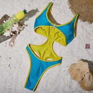 W04 ชุดว่ายน้ำวันพีชสีพื้น กุ้นรอบตัว 👉โปรเปิดแบรนด์ 💥 กด 2 ชิ้น จ่าย 690 ทุกรุ่นเฉพาะสินค้า unique