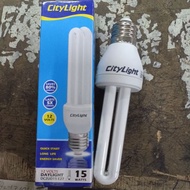 citylight 12volts 15w energy saver 2u CFL bulb daylight e27 base