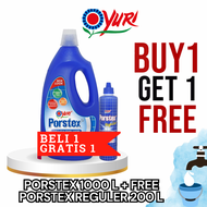 Yuri Porstex pembersih kamar mandi botol 1 liter + Bonus Porstex Reguler 200 ml