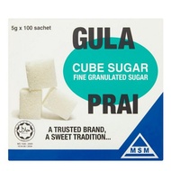 Gula Prai Cube Sugar 100 Sachet x 5g
