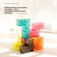 Magnetic Cube Building Blocks Children 3D Three-Dimensional Assembling Toys Variety Magnetic Cube Ed
