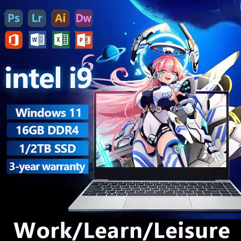 Portable Gaming Laptop Intel Core i9 10980HK Windows 11 Pro 14.1 inch Notebook Computer 16GB RAM 1TB