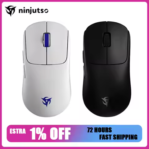 NINJUTSO TEN AIR Mouse Dual Mode Wireless Mouse 8000Hz Polling Rate Lightweight Ergonomics Mice Game