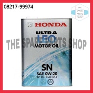 HONDA ULTRA LEO MOTOR OIL SN SAE 0W20 4 LITRE